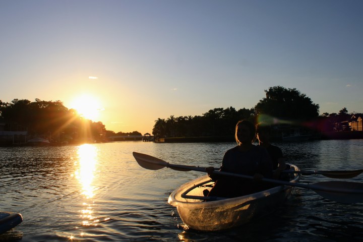 clear kayaking tours in Crystal River, Florida
